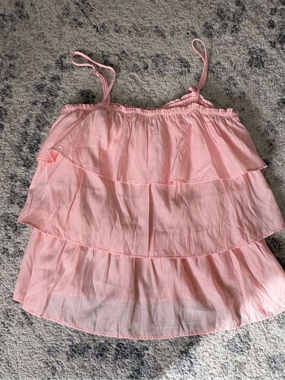 ANDRÉE BY UNIT Blush Pink Tiered Ruffle Cami